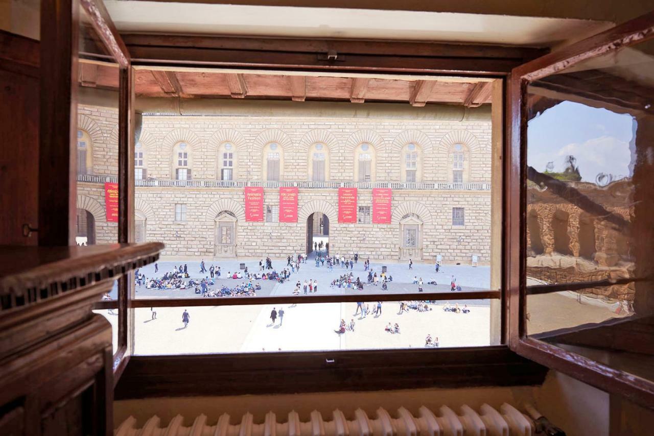 Panoramic View 2 Pitti Palace Close 2Ponte Vecchio Florence Luaran gambar